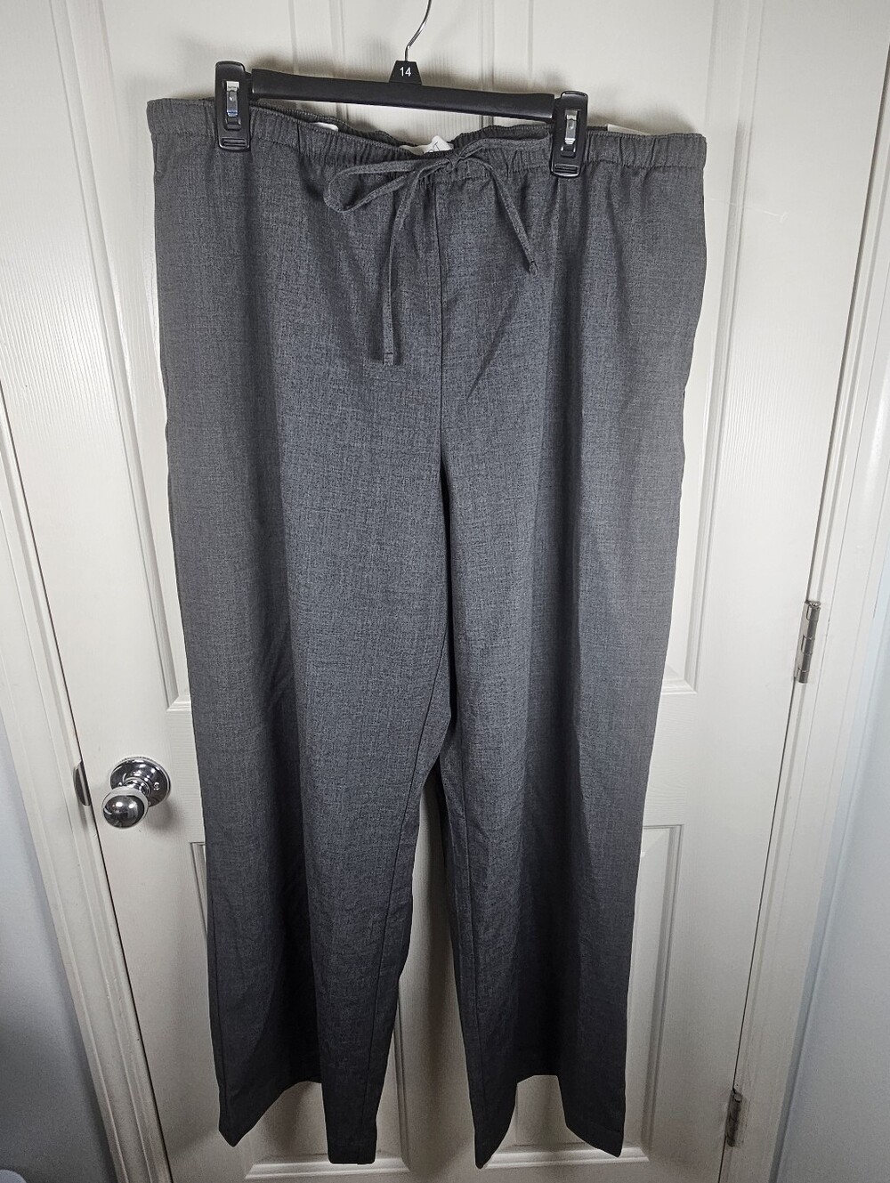 LOFT NWT The Sawyer Pull On Mid Rise Gray Pants Size XLT